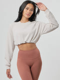 Cloudlux Crop Pullover - Oat