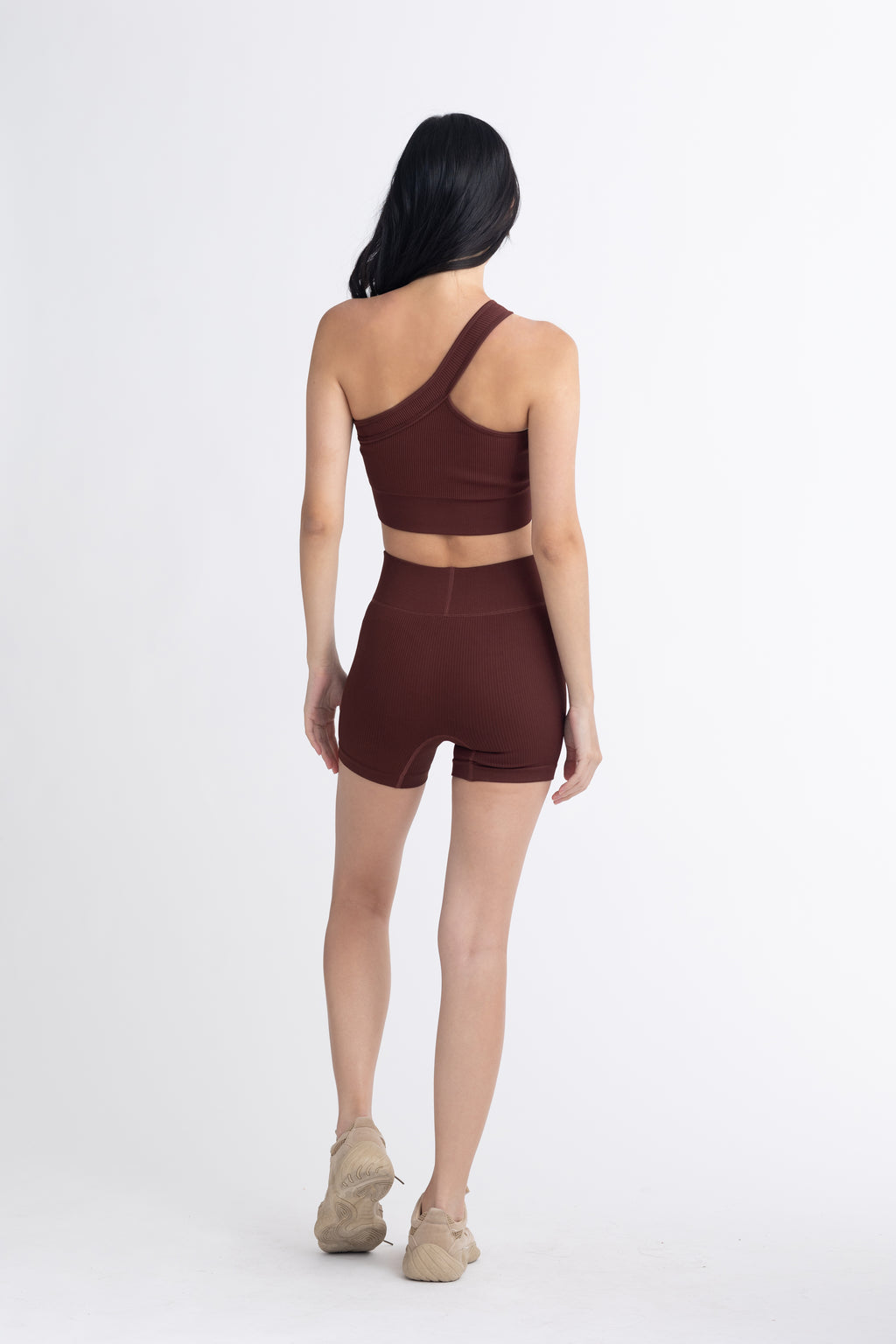 Cross Bra Rib Set - Sangria