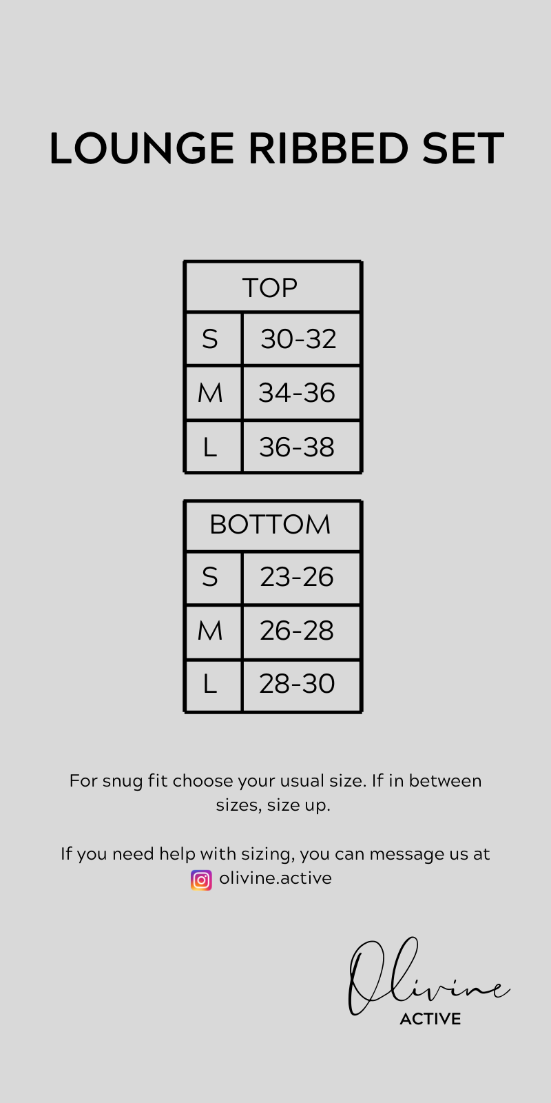 Lounge Ribbed Set - Khaki